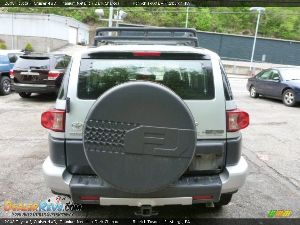 2008 Toyota FJ Cruiser 4WD Titanium Metallic / Dark Charcoal Photo #12