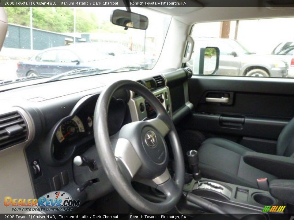 2008 Toyota FJ Cruiser 4WD Titanium Metallic / Dark Charcoal Photo #16