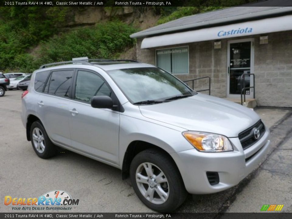 2011 Toyota RAV4 I4 4WD Classic Silver Metallic / Ash Photo #1