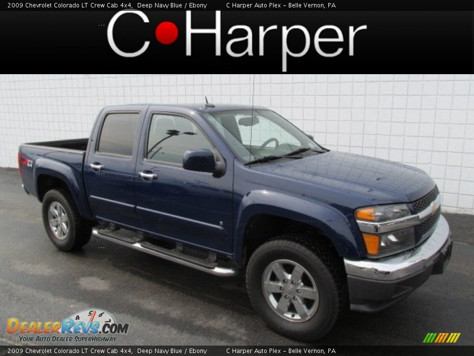 2009 Chevrolet Colorado LT Crew Cab 4x4 Deep Navy Blue / Ebony Photo #1