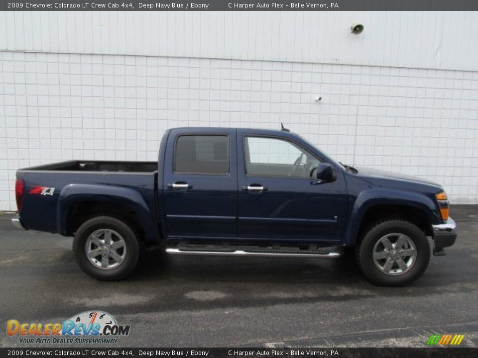 2009 Chevrolet Colorado LT Crew Cab 4x4 Deep Navy Blue / Ebony Photo #2