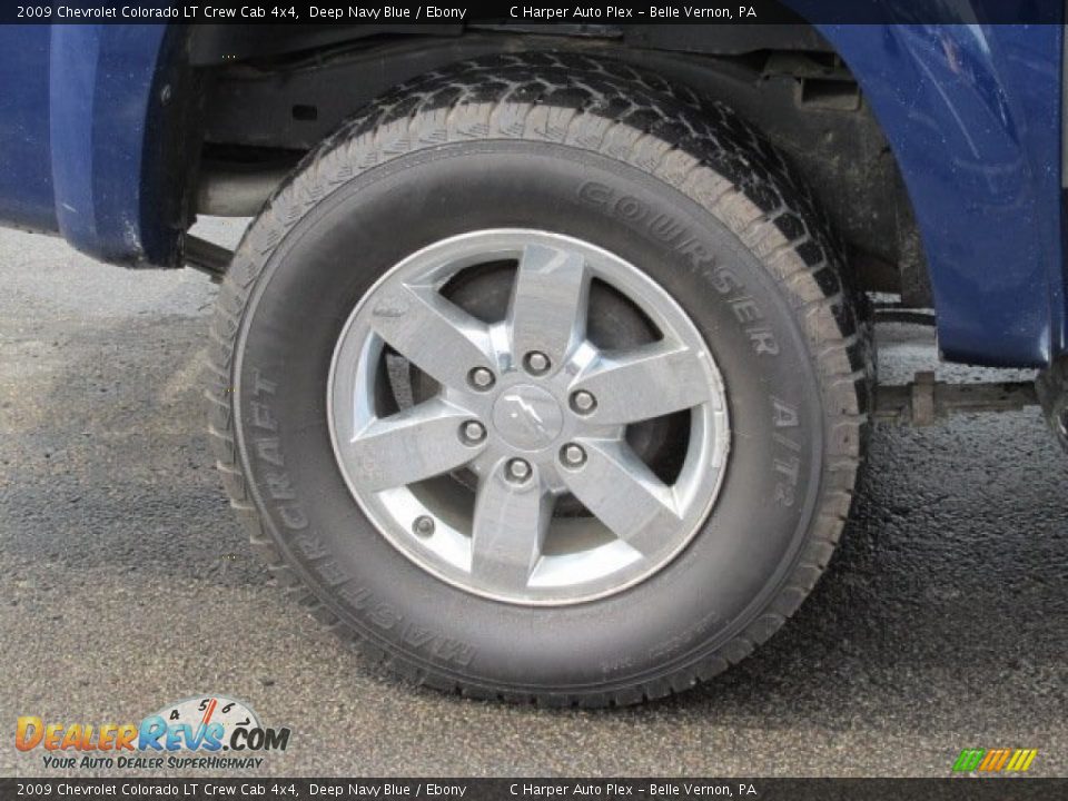 2009 Chevrolet Colorado LT Crew Cab 4x4 Deep Navy Blue / Ebony Photo #3