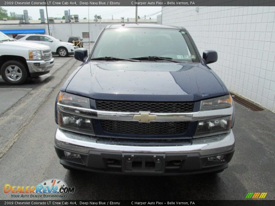 2009 Chevrolet Colorado LT Crew Cab 4x4 Deep Navy Blue / Ebony Photo #4