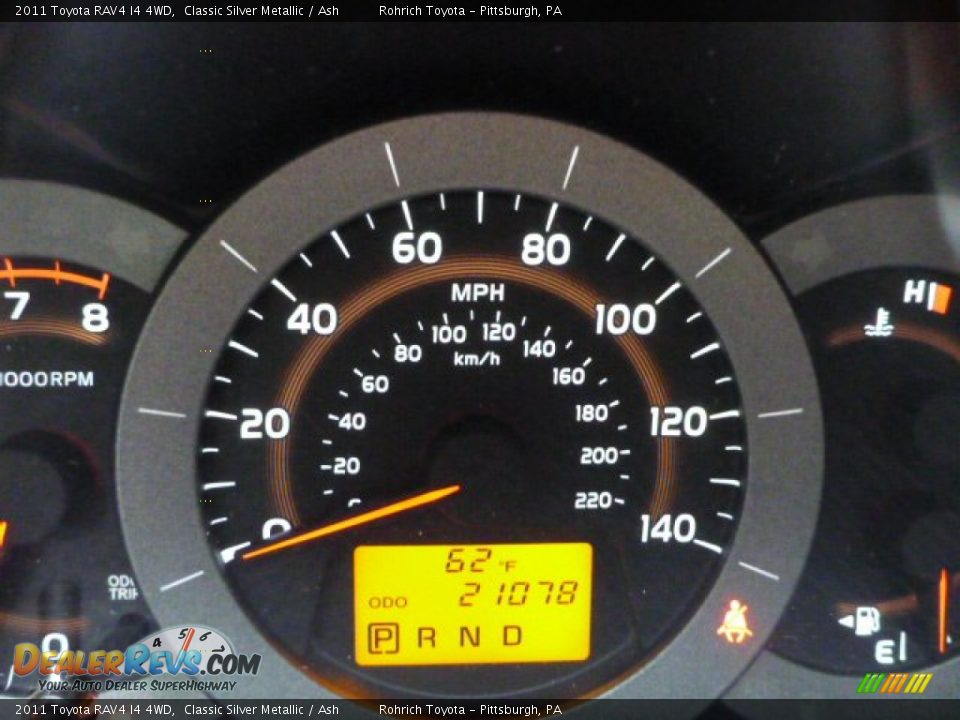 2011 Toyota RAV4 I4 4WD Classic Silver Metallic / Ash Photo #9