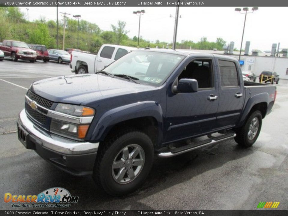 2009 Chevrolet Colorado LT Crew Cab 4x4 Deep Navy Blue / Ebony Photo #5