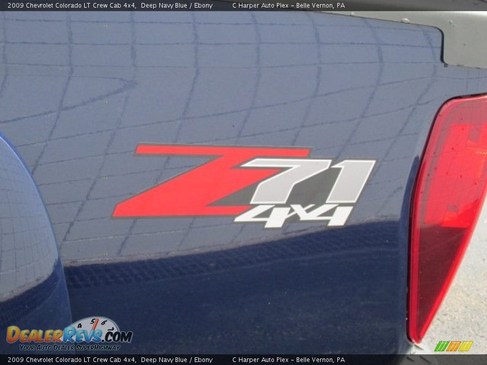 2009 Chevrolet Colorado LT Crew Cab 4x4 Deep Navy Blue / Ebony Photo #7