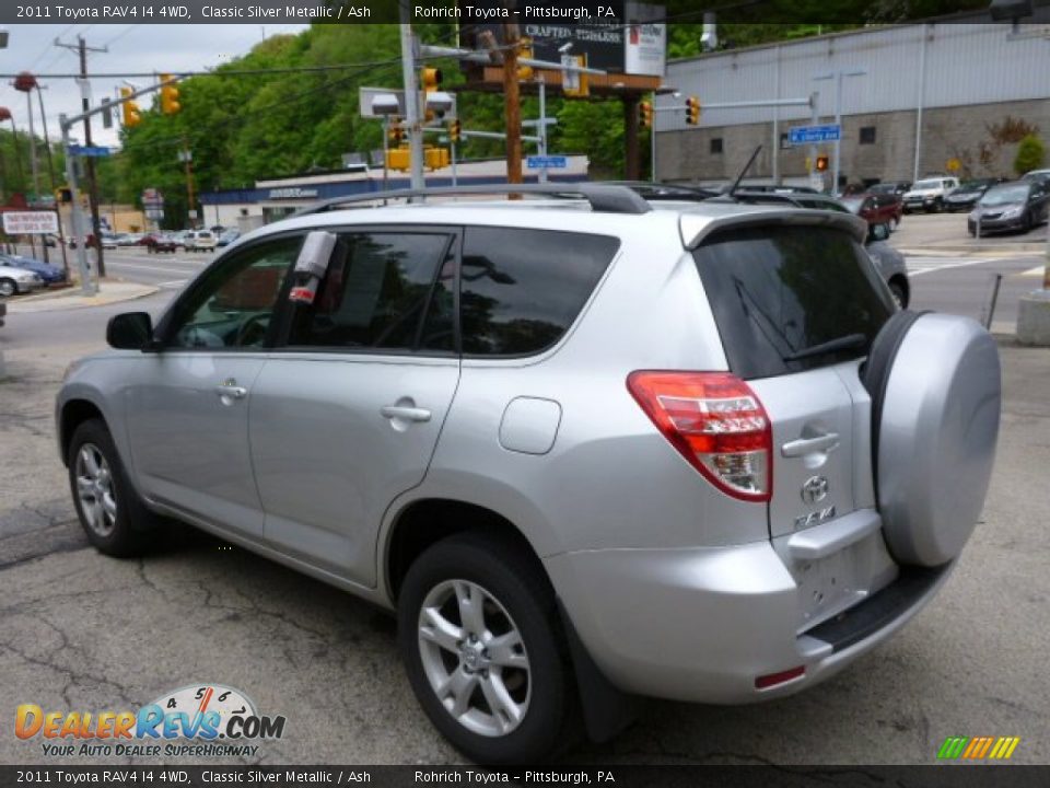 2011 Toyota RAV4 I4 4WD Classic Silver Metallic / Ash Photo #13