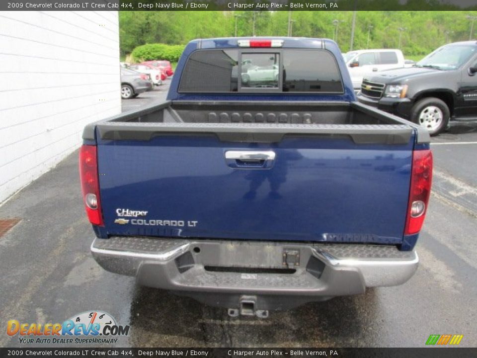 2009 Chevrolet Colorado LT Crew Cab 4x4 Deep Navy Blue / Ebony Photo #9