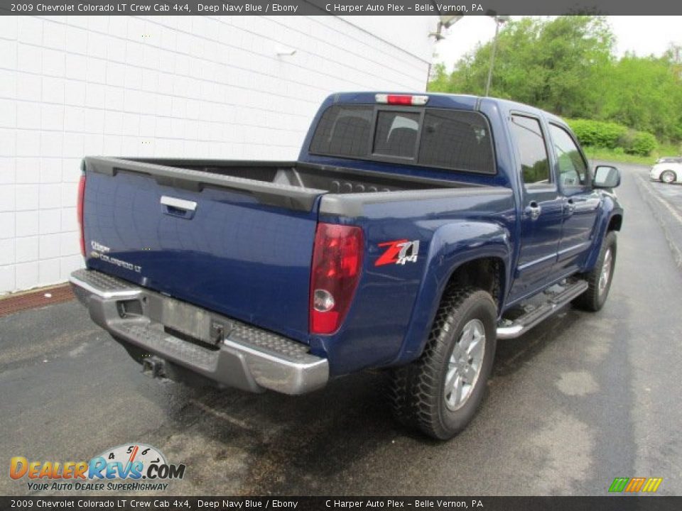 2009 Chevrolet Colorado LT Crew Cab 4x4 Deep Navy Blue / Ebony Photo #10