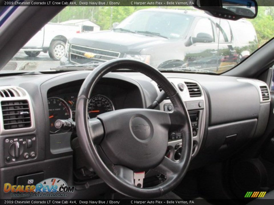 2009 Chevrolet Colorado LT Crew Cab 4x4 Deep Navy Blue / Ebony Photo #12