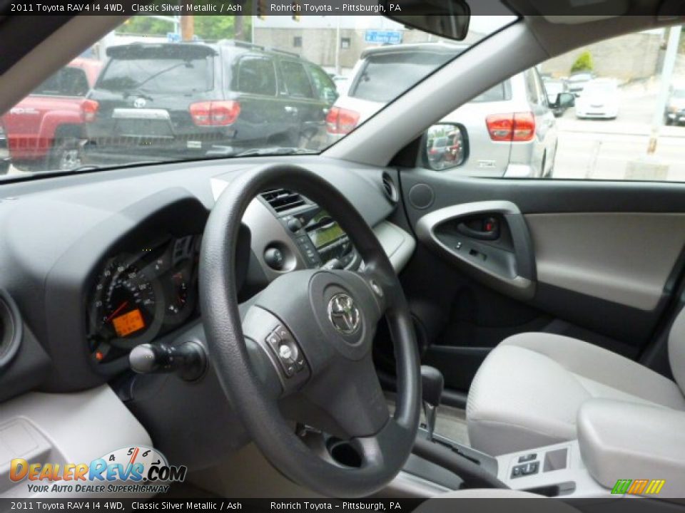 2011 Toyota RAV4 I4 4WD Classic Silver Metallic / Ash Photo #17