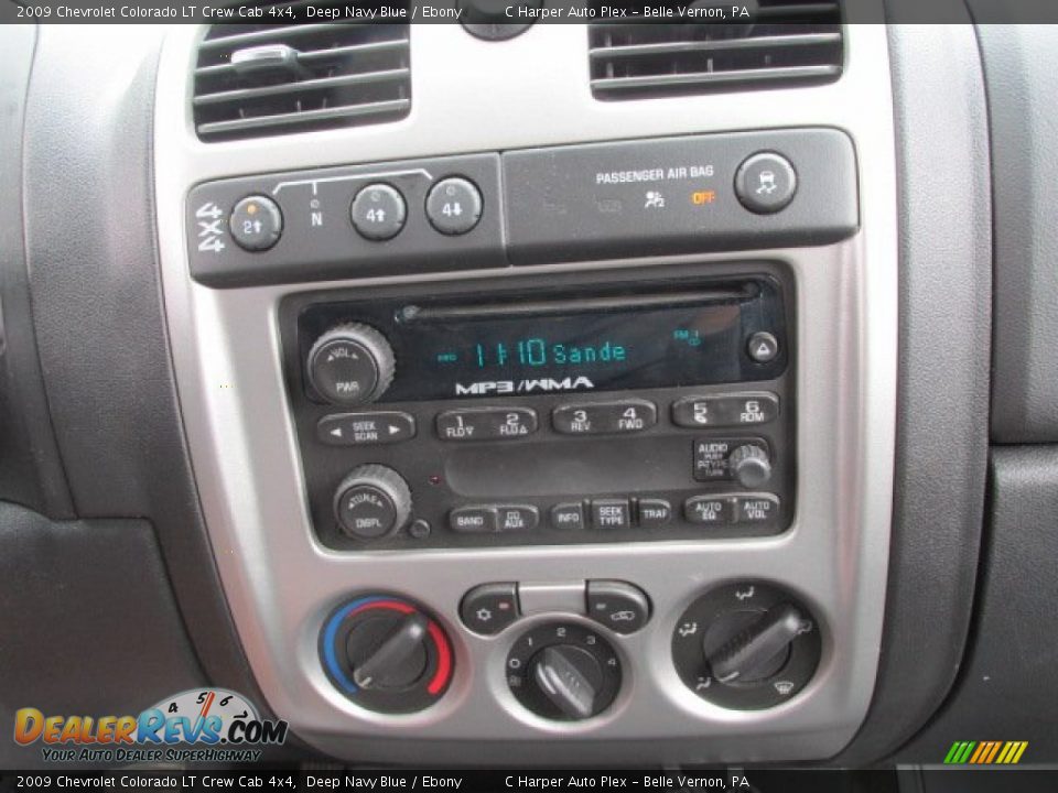 2009 Chevrolet Colorado LT Crew Cab 4x4 Deep Navy Blue / Ebony Photo #16