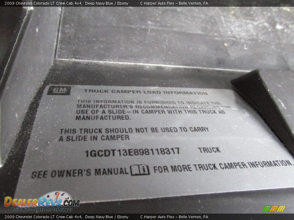 2009 Chevrolet Colorado LT Crew Cab 4x4 Deep Navy Blue / Ebony Photo #22
