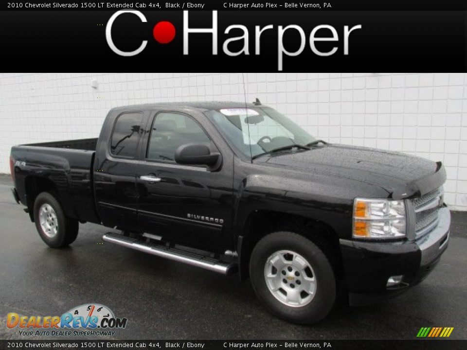 2010 Chevrolet Silverado 1500 LT Extended Cab 4x4 Black / Ebony Photo #1