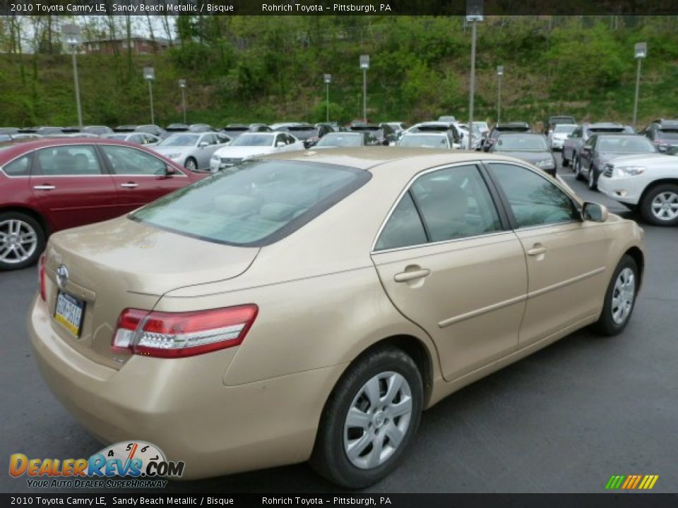 2010 Toyota Camry LE Sandy Beach Metallic / Bisque Photo #11