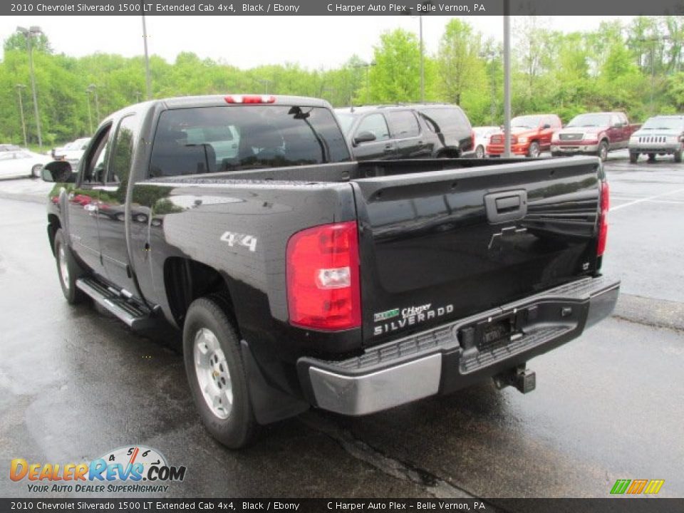 2010 Chevrolet Silverado 1500 LT Extended Cab 4x4 Black / Ebony Photo #7