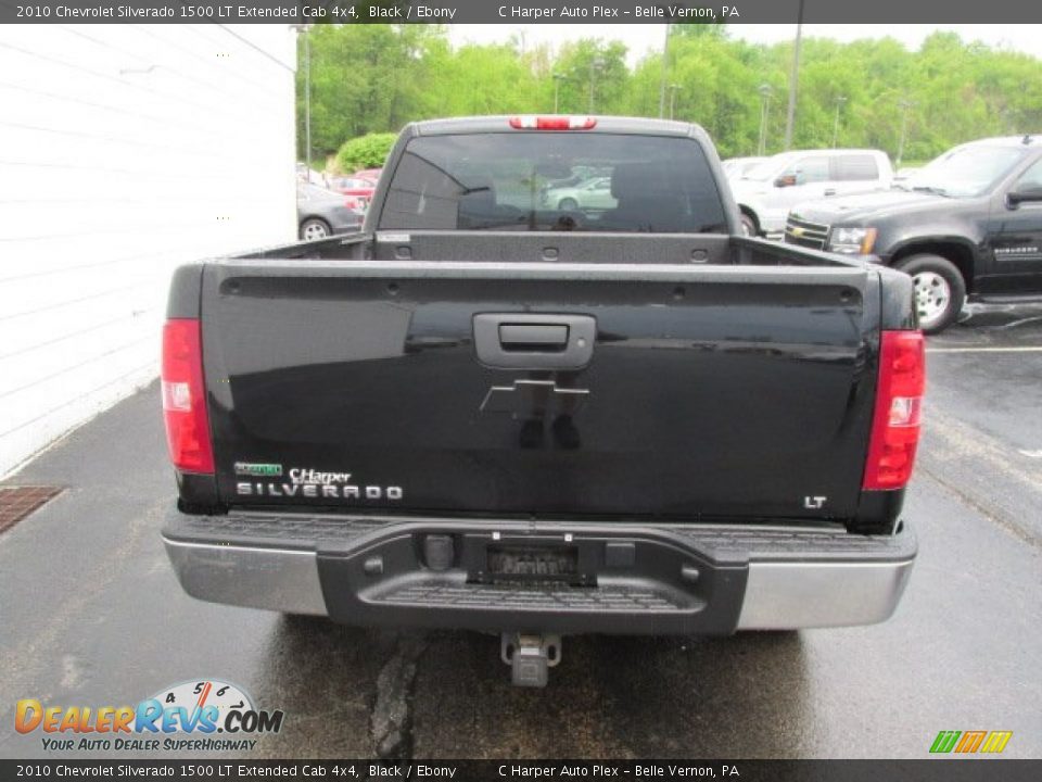 2010 Chevrolet Silverado 1500 LT Extended Cab 4x4 Black / Ebony Photo #8