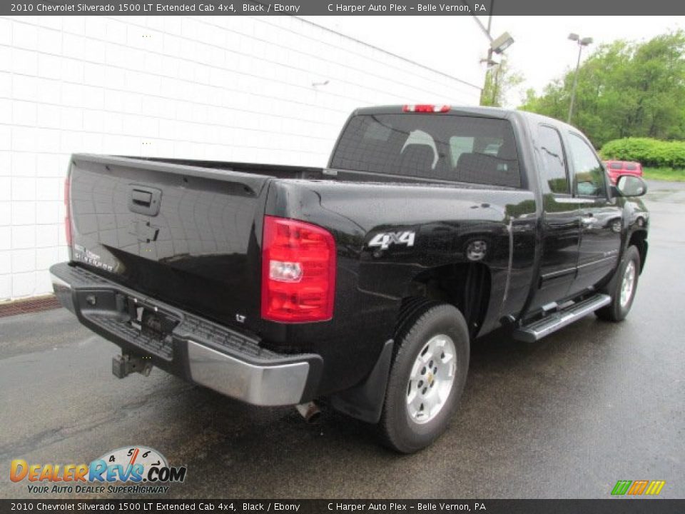 2010 Chevrolet Silverado 1500 LT Extended Cab 4x4 Black / Ebony Photo #9