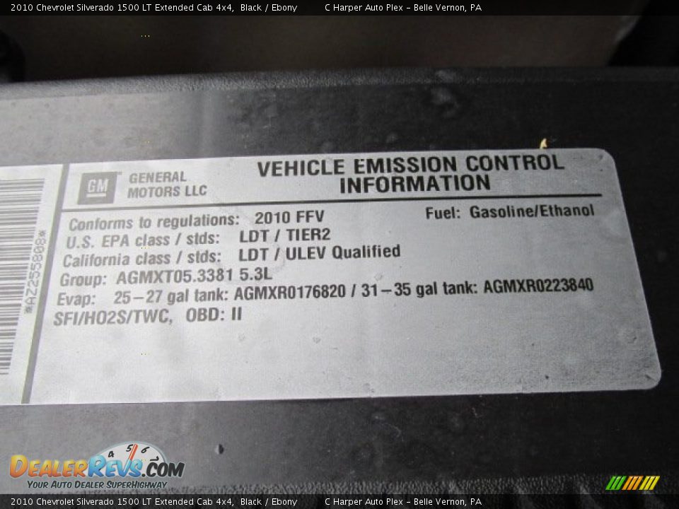 2010 Chevrolet Silverado 1500 LT Extended Cab 4x4 Black / Ebony Photo #12