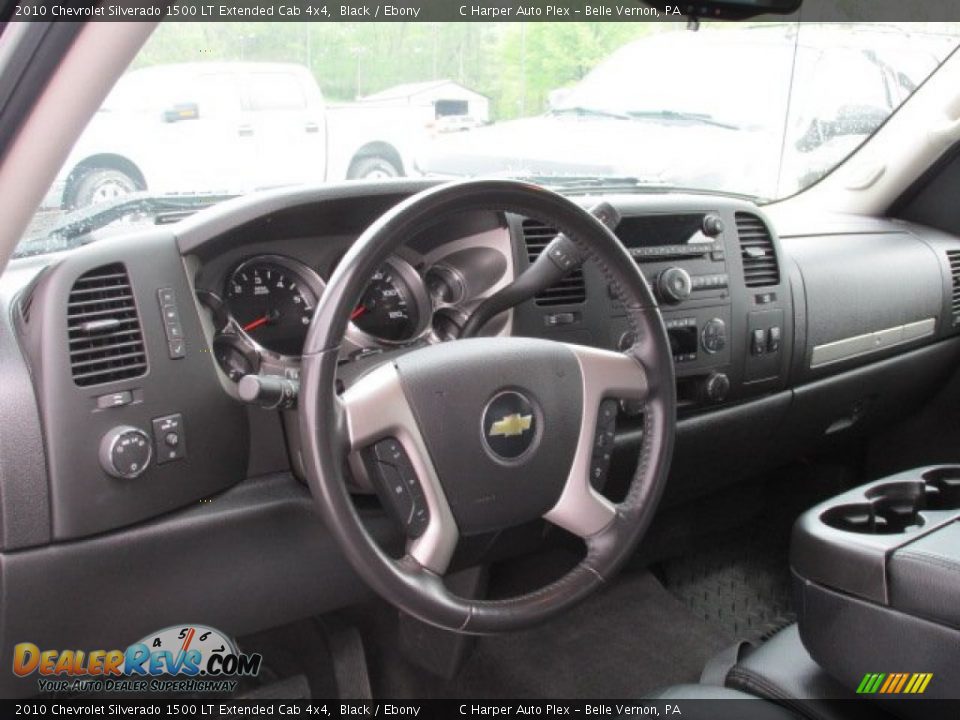 2010 Chevrolet Silverado 1500 LT Extended Cab 4x4 Black / Ebony Photo #16