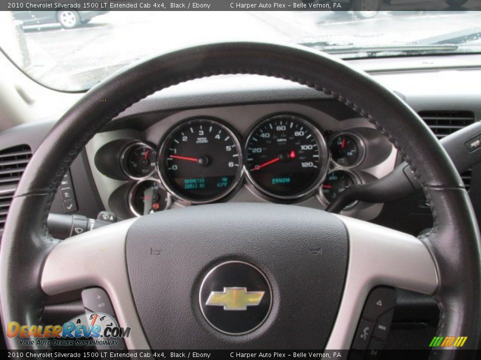 2010 Chevrolet Silverado 1500 LT Extended Cab 4x4 Black / Ebony Photo #22
