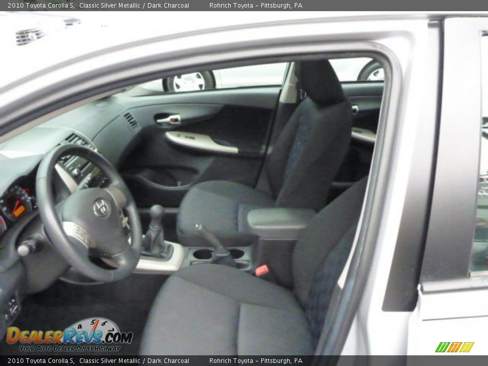 2010 Toyota Corolla S Classic Silver Metallic / Dark Charcoal Photo #4