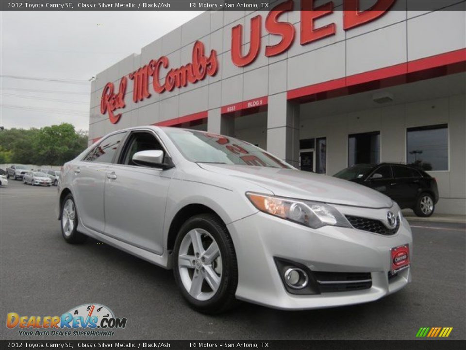 2012 Toyota Camry SE Classic Silver Metallic / Black/Ash Photo #1