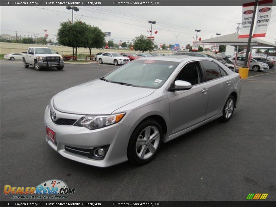 2012 Toyota Camry SE Classic Silver Metallic / Black/Ash Photo #3