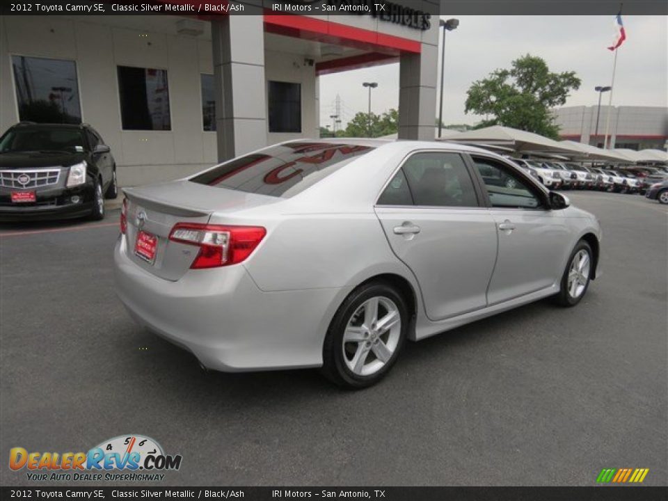 2012 Toyota Camry SE Classic Silver Metallic / Black/Ash Photo #7