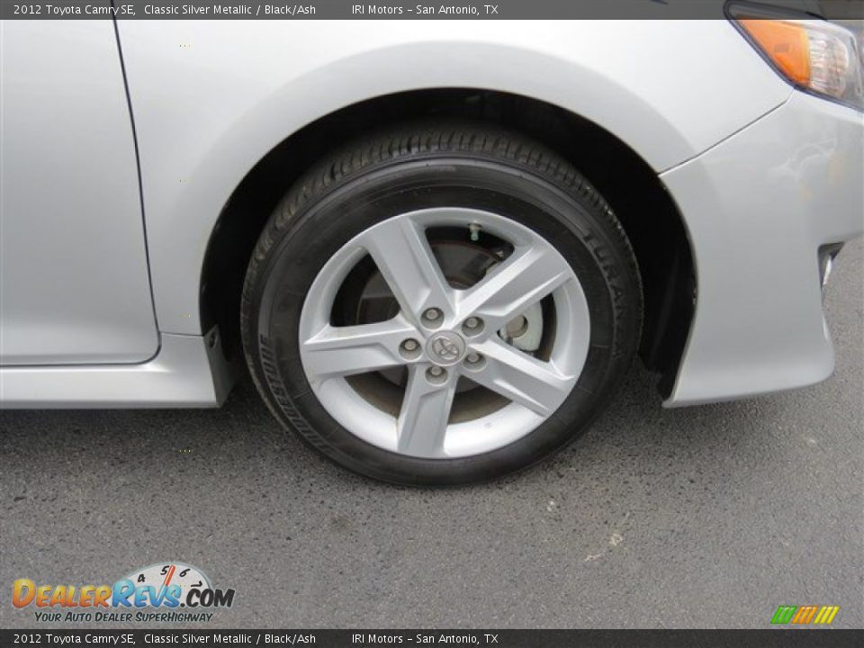 2012 Toyota Camry SE Classic Silver Metallic / Black/Ash Photo #9
