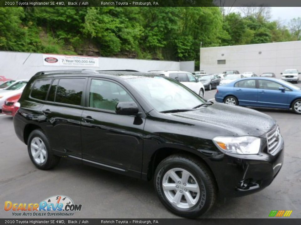 2010 Toyota Highlander SE 4WD Black / Ash Photo #1