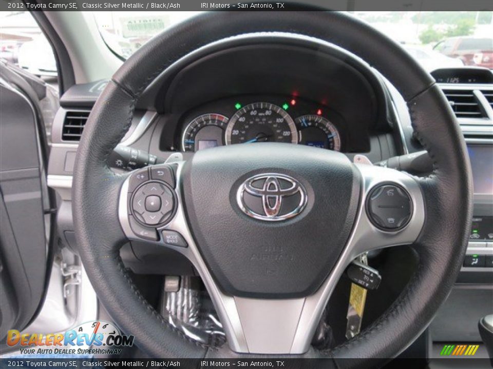 2012 Toyota Camry SE Classic Silver Metallic / Black/Ash Photo #17