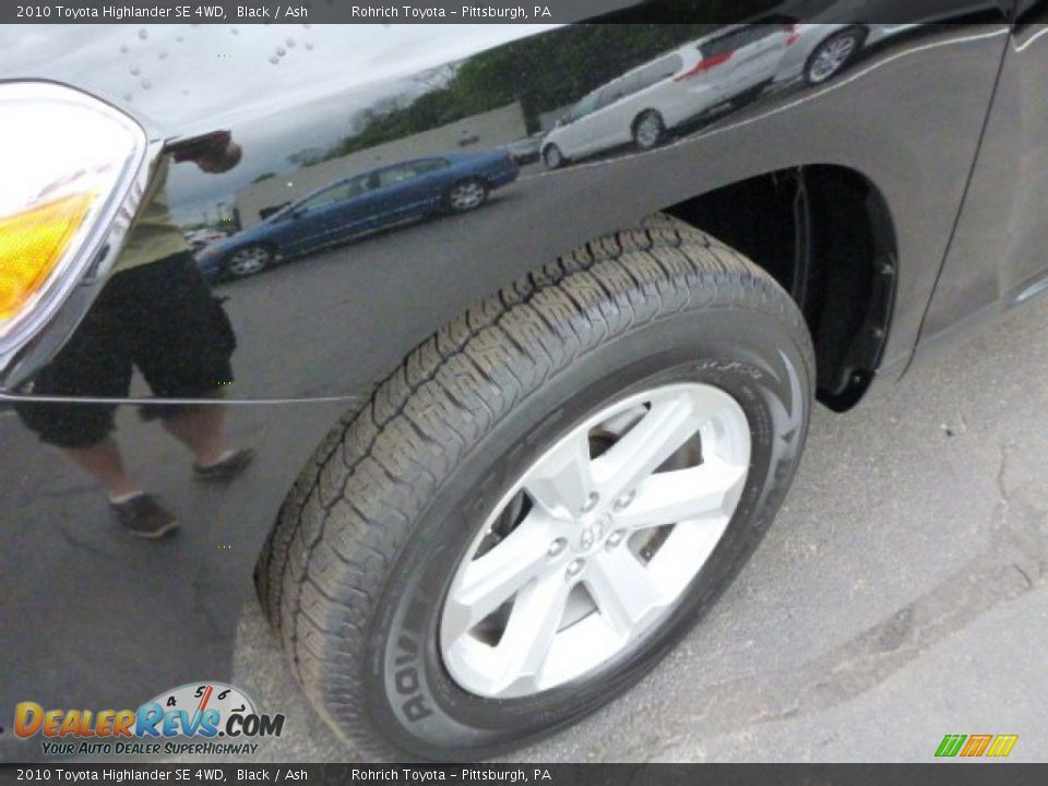 2010 Toyota Highlander SE 4WD Black / Ash Photo #8