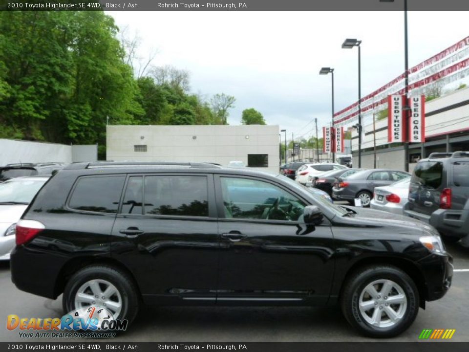 2010 Toyota Highlander SE 4WD Black / Ash Photo #10