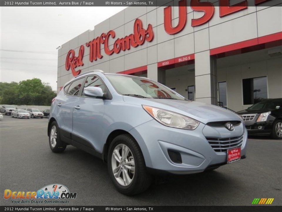 2012 Hyundai Tucson Limited Aurora Blue / Taupe Photo #1