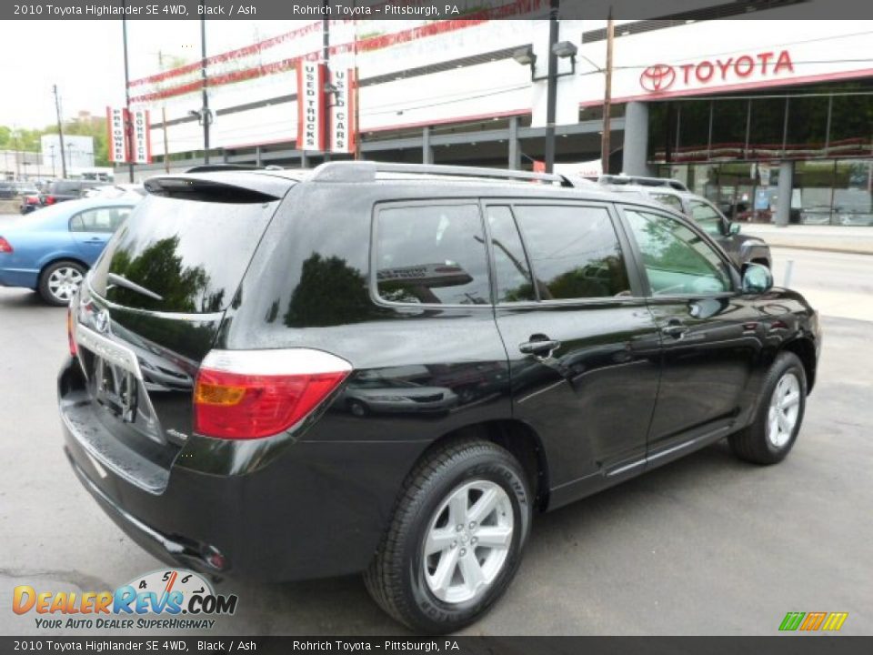 2010 Toyota Highlander SE 4WD Black / Ash Photo #11