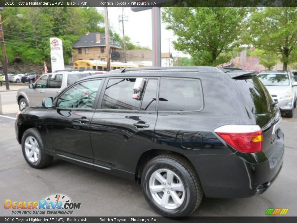 2010 Toyota Highlander SE 4WD Black / Ash Photo #13