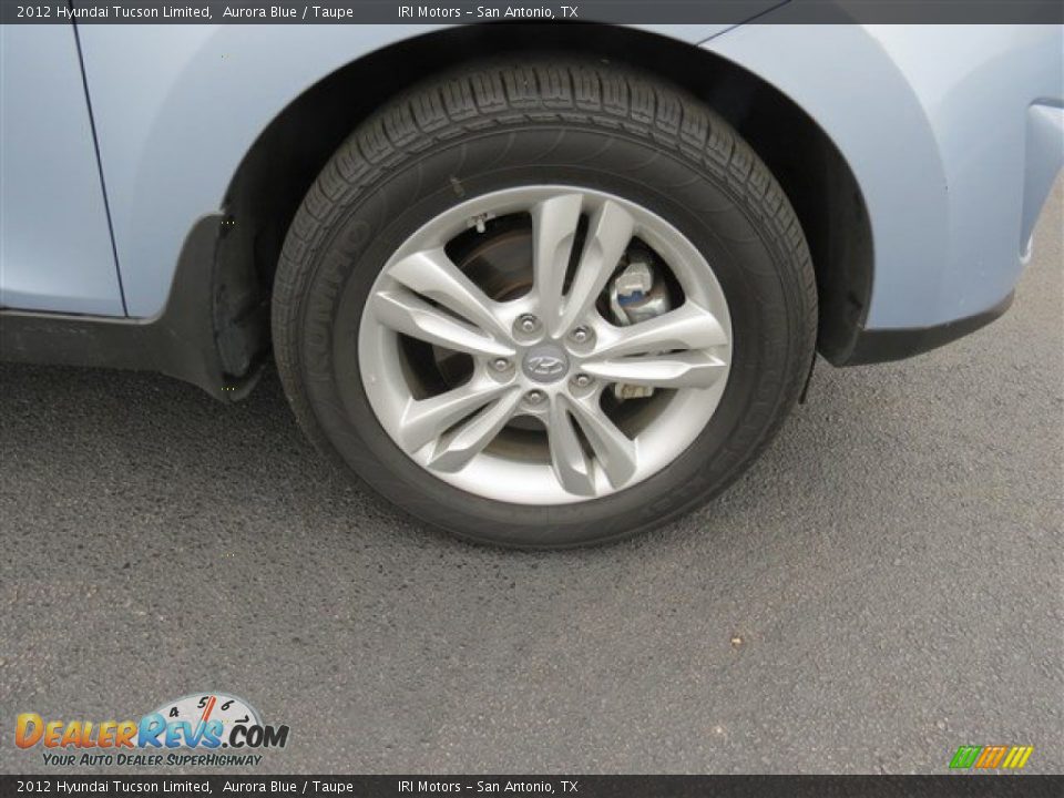 2012 Hyundai Tucson Limited Aurora Blue / Taupe Photo #9