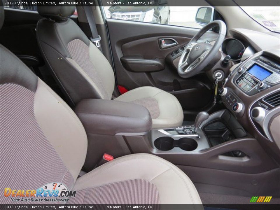 2012 Hyundai Tucson Limited Aurora Blue / Taupe Photo #13