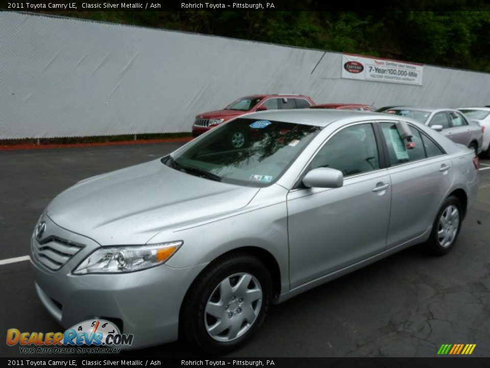 2011 Toyota Camry LE Classic Silver Metallic / Ash Photo #3