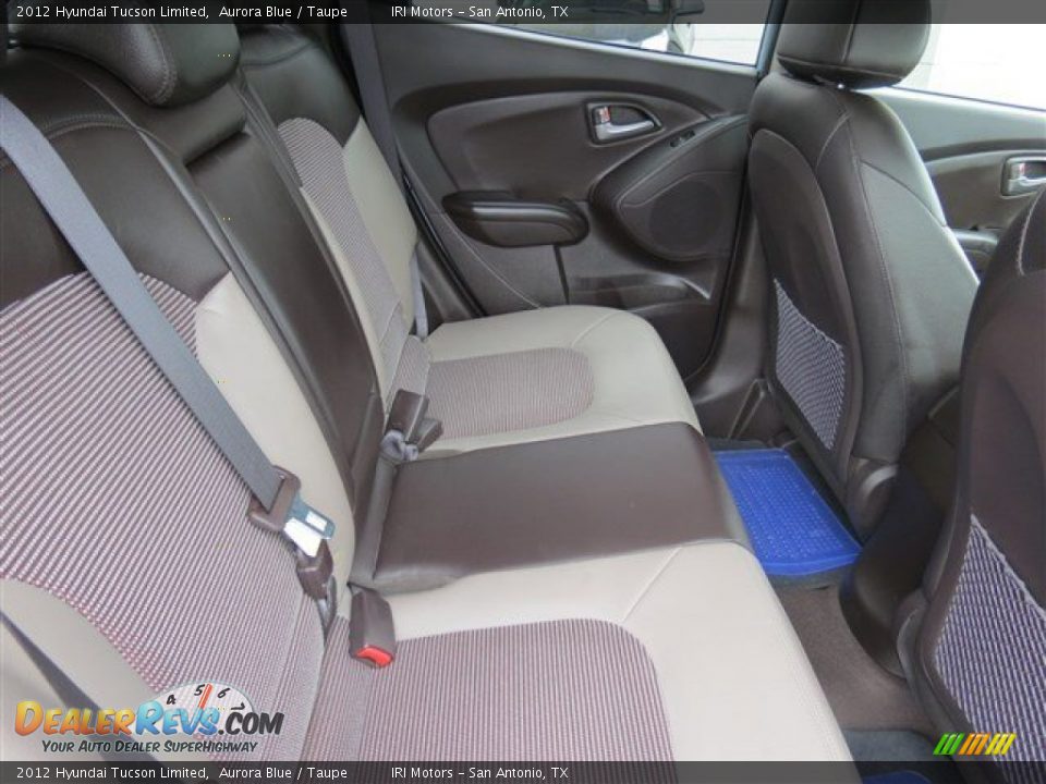 2012 Hyundai Tucson Limited Aurora Blue / Taupe Photo #14