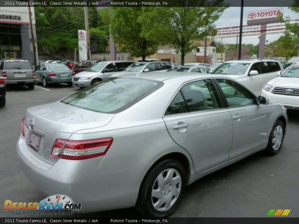 2011 Toyota Camry LE Classic Silver Metallic / Ash Photo #11