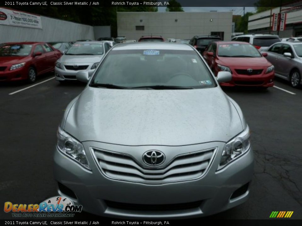 2011 Toyota Camry LE Classic Silver Metallic / Ash Photo #14