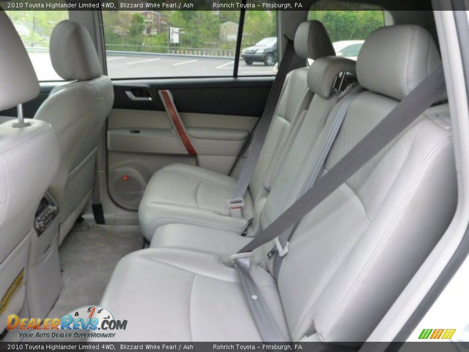 2010 Toyota Highlander Limited 4WD Blizzard White Pearl / Ash Photo #5