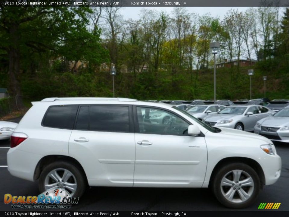 Blizzard White Pearl 2010 Toyota Highlander Limited 4WD Photo #10