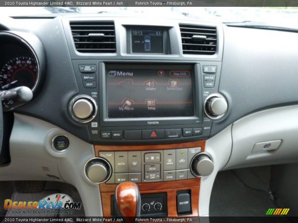 2010 Toyota Highlander Limited 4WD Blizzard White Pearl / Ash Photo #19
