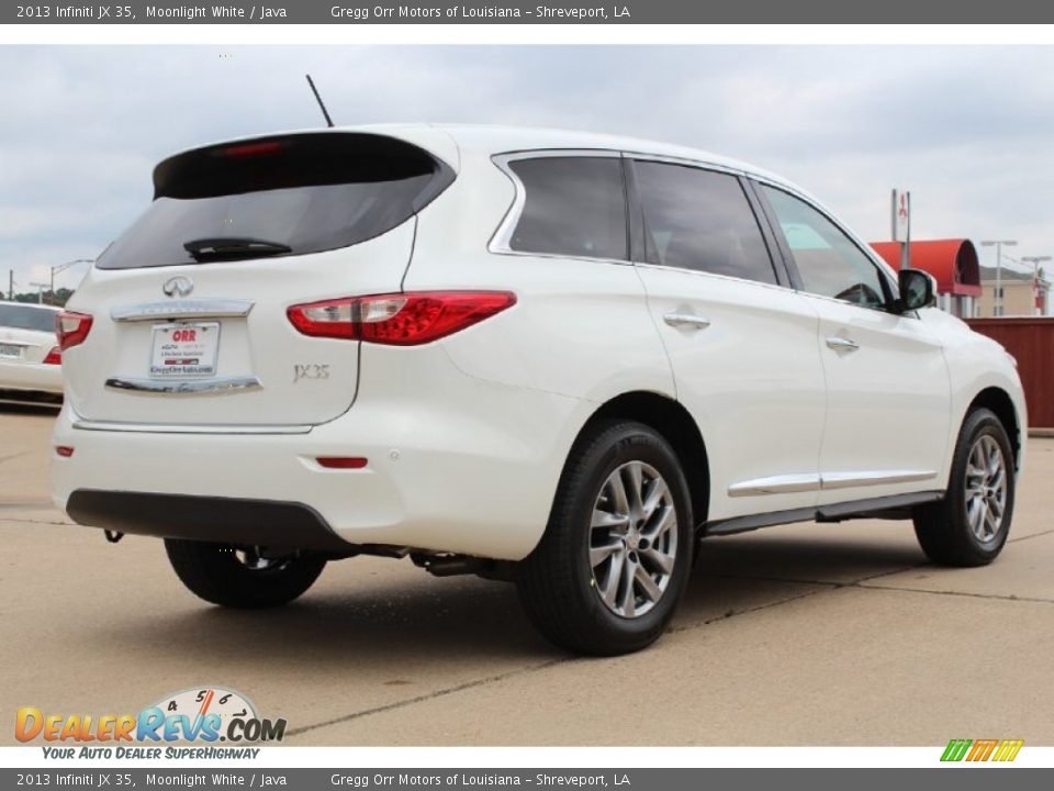 2013 Infiniti JX 35 Moonlight White / Java Photo #4