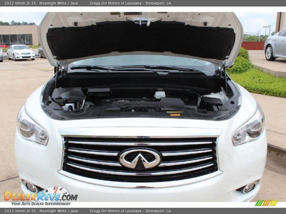 2013 Infiniti JX 35 Moonlight White / Java Photo #12
