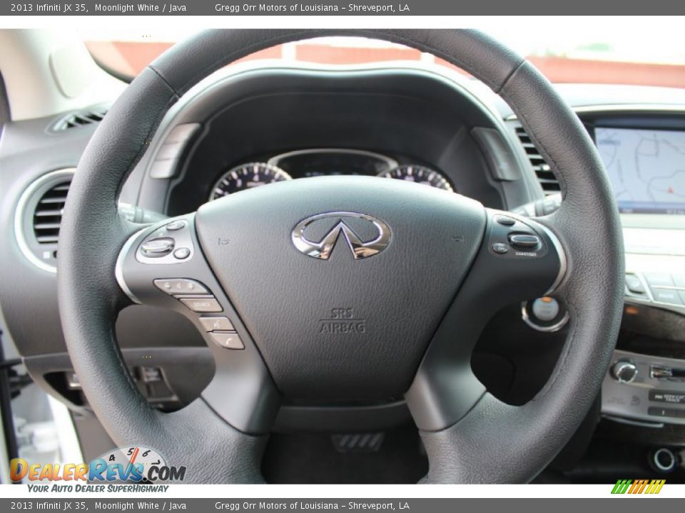 2013 Infiniti JX 35 Moonlight White / Java Photo #14
