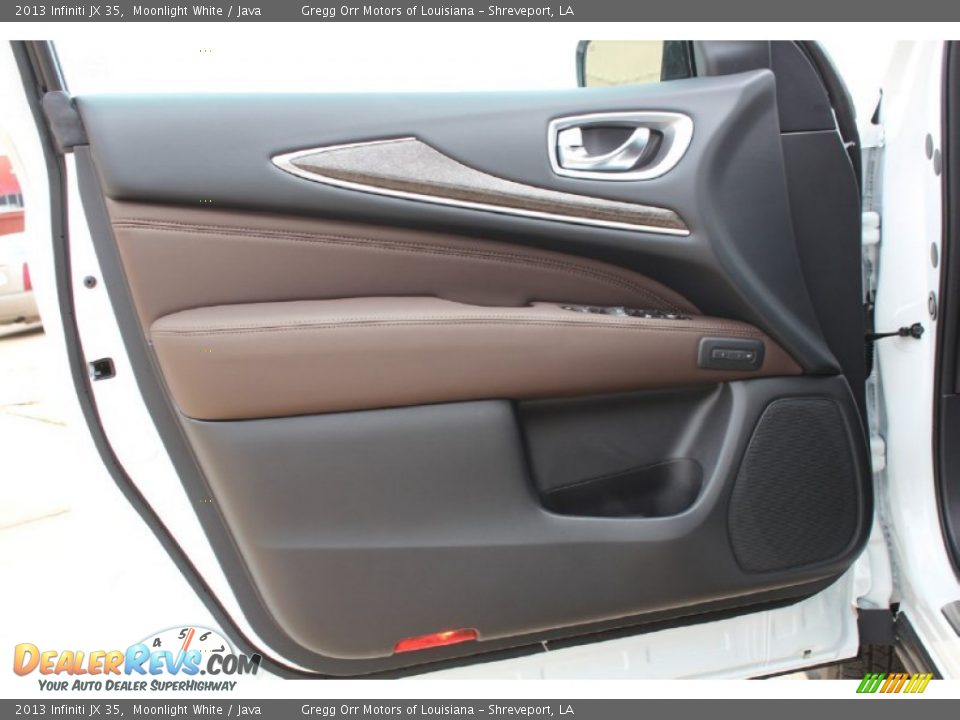 2013 Infiniti JX 35 Moonlight White / Java Photo #15